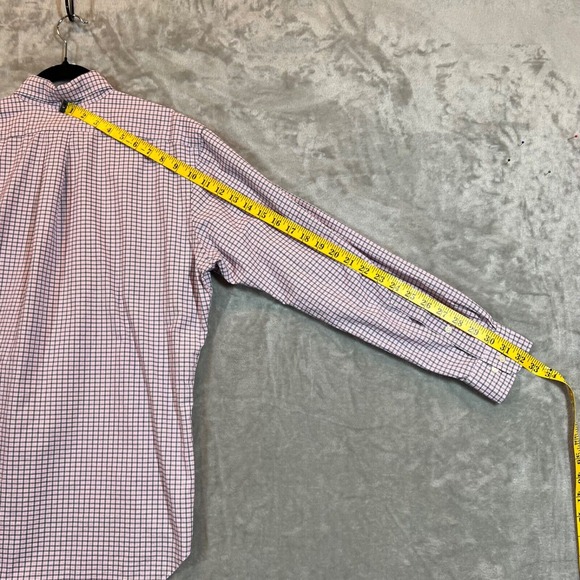 Ralph Lauren Shirt Mens Size 15-32 Purple Striped Long Sleeve Button‎ Up - Picture 11 of 12